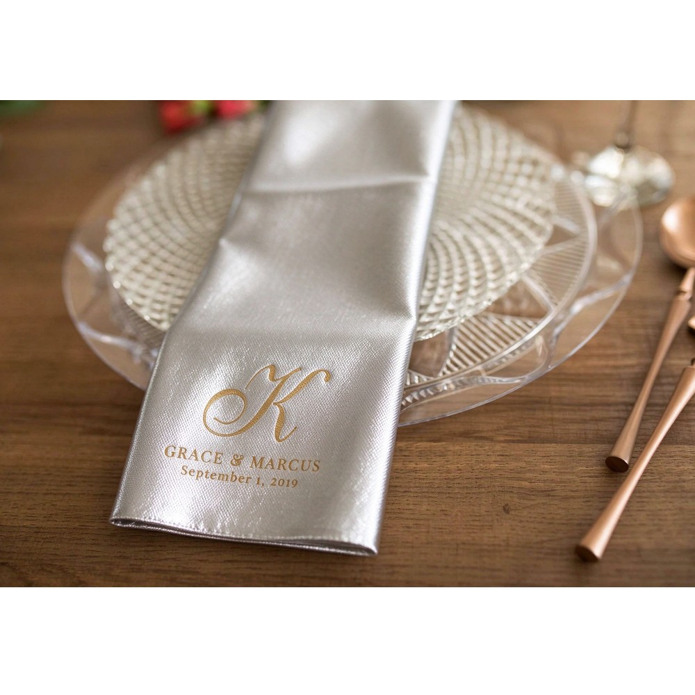 Table Number Gold - 100 stuks cocktail servetten met een