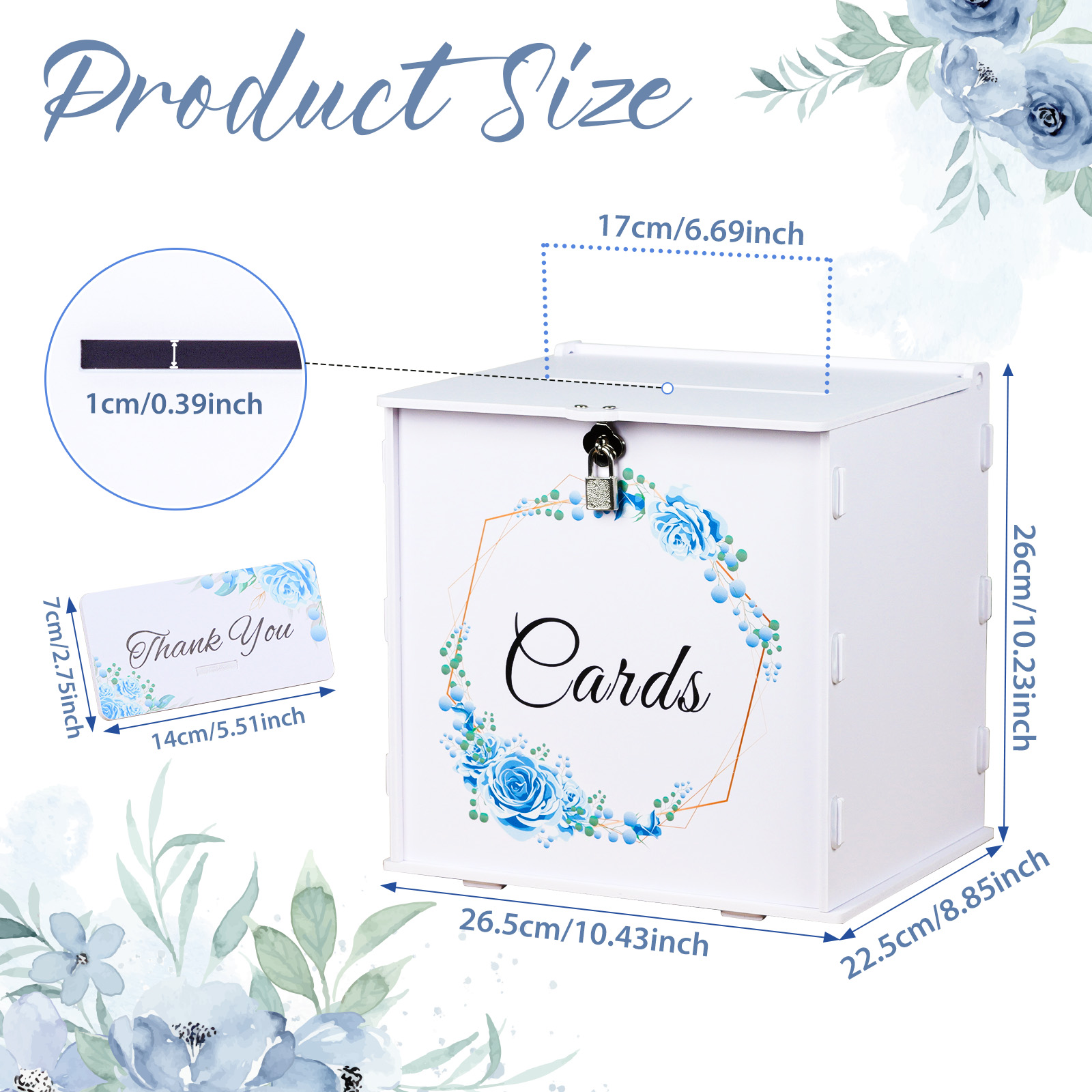 Witte trouwkaartendoos met slo - Wedding Card Box recensie en prijs