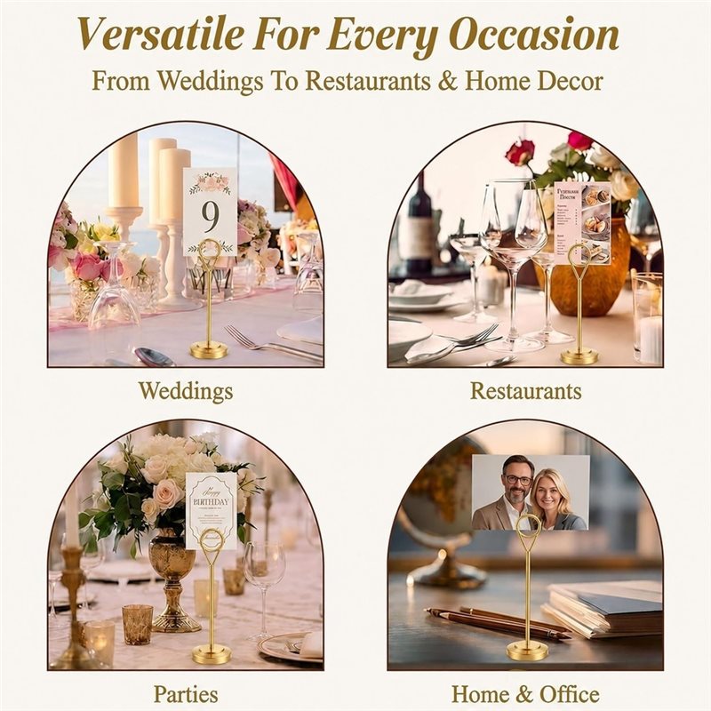 [NEWA64Z!] Stevige fotohouders - Table Number Gold recensie en prijs