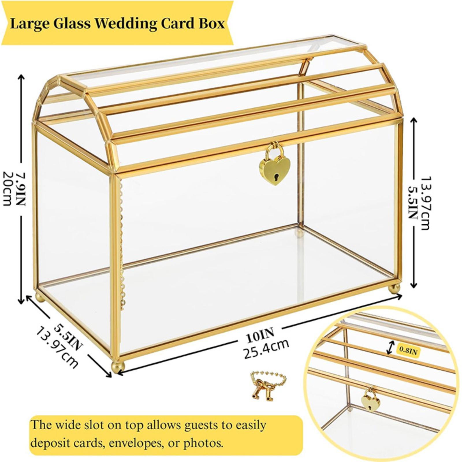 Glazen Bruiloft Kaartenbox Dra - Wedding Card Box recensie en prijs