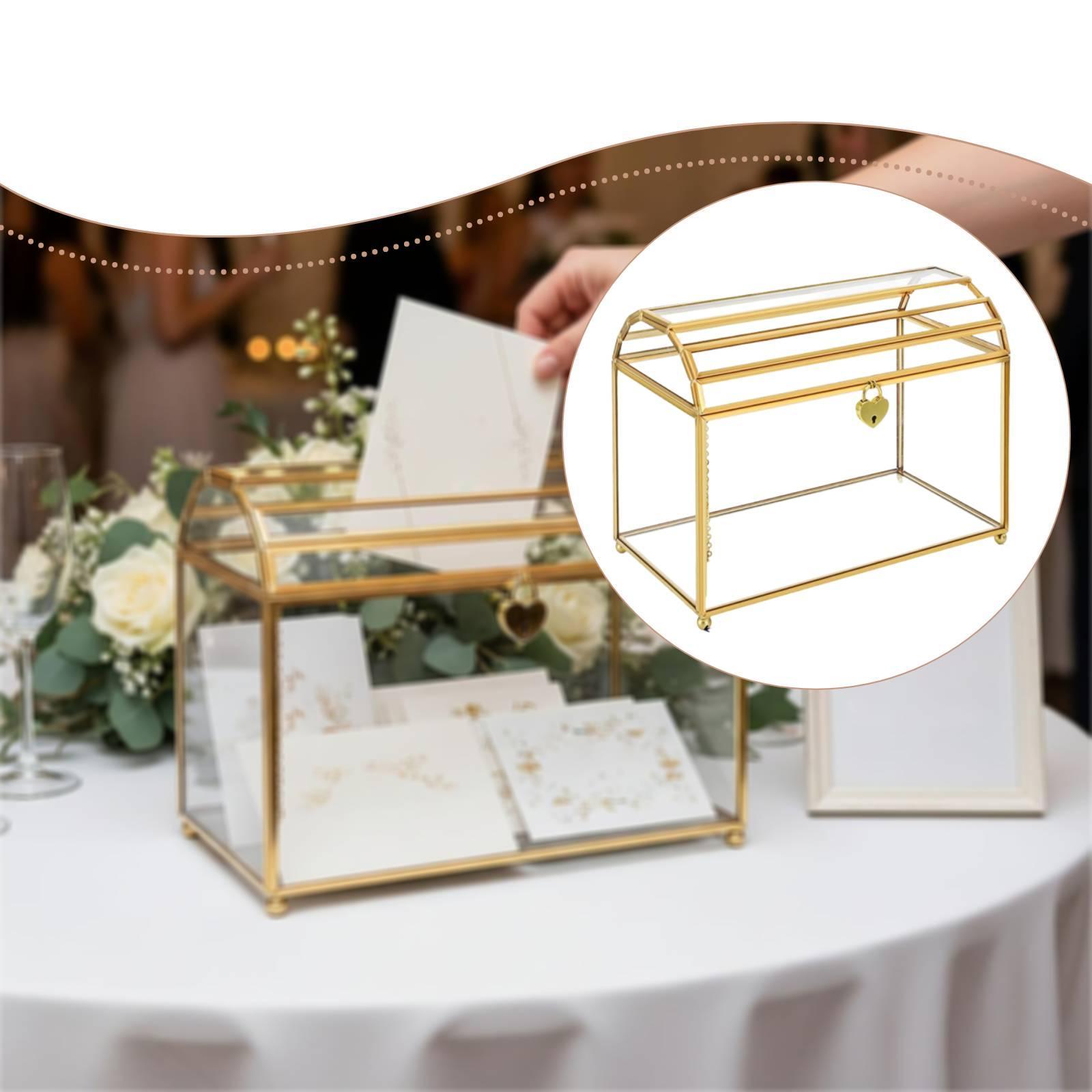 Glazen Bruiloft Kaartenbox Dra - Wedding Card Box recensie en prijs