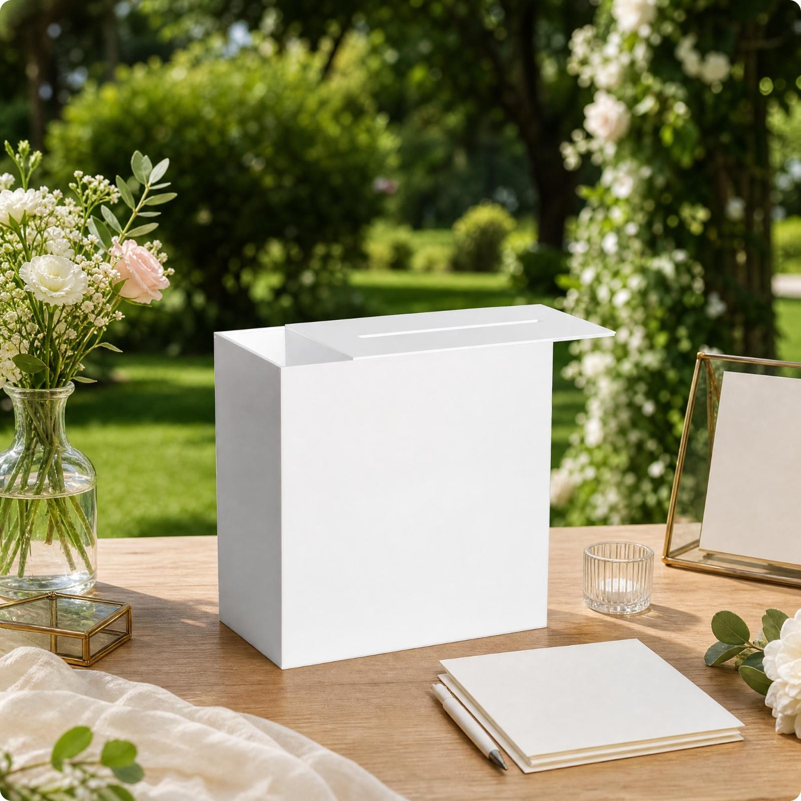 Transparante acryl opbergdoos  - Wedding Card Box recensie en prijs
