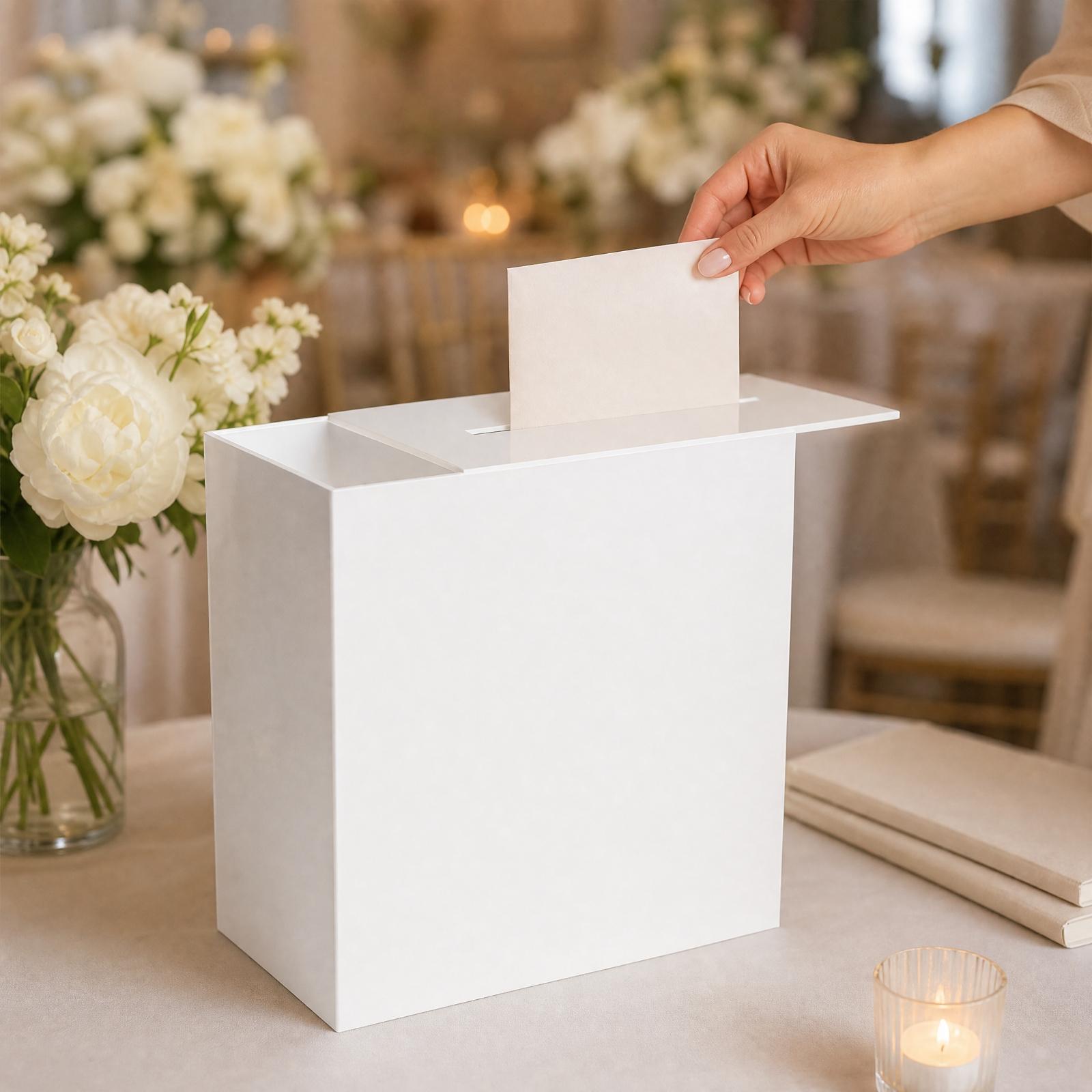 Transparante acryl opbergdoos  - Wedding Card Box recensie en prijs